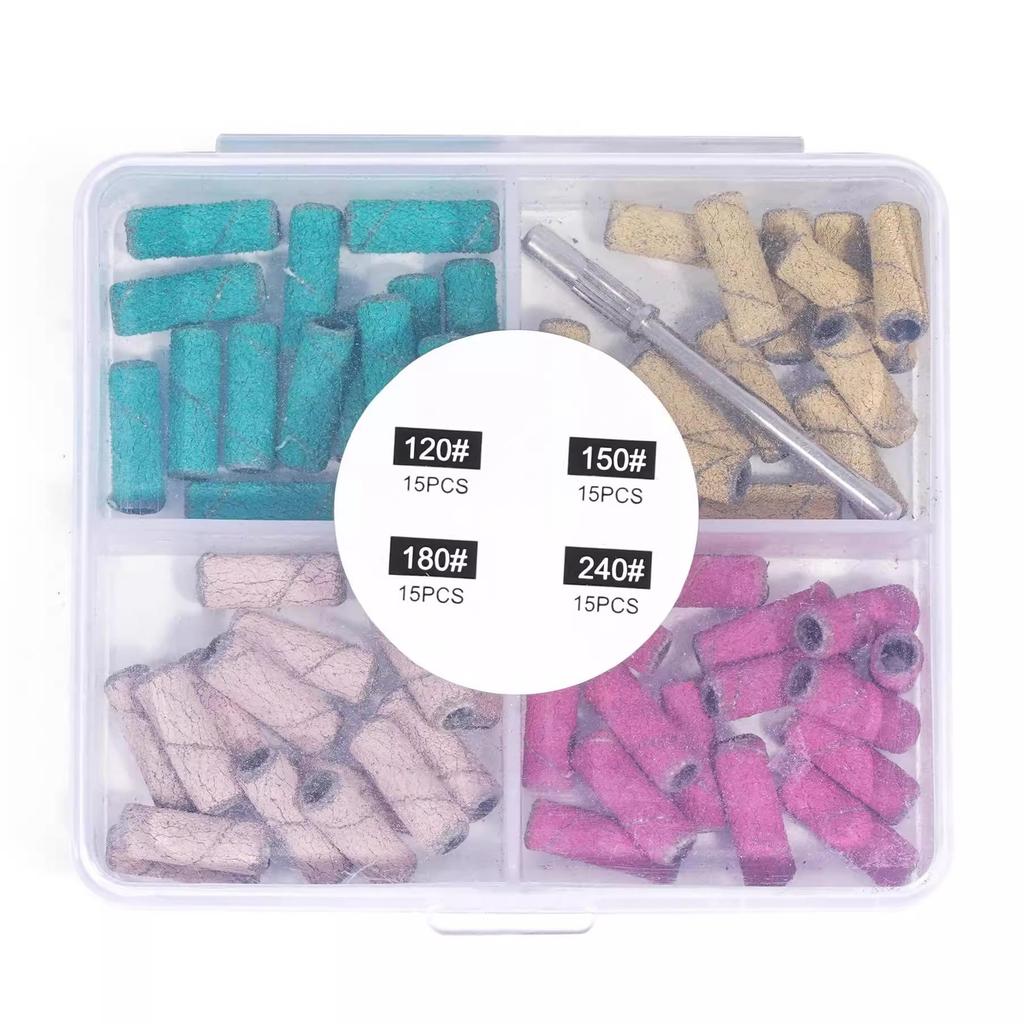 Салонный маникюр Высококачественные шлифовальные ленты со стальным мандрелем - Прочные, износостойкие инструменты