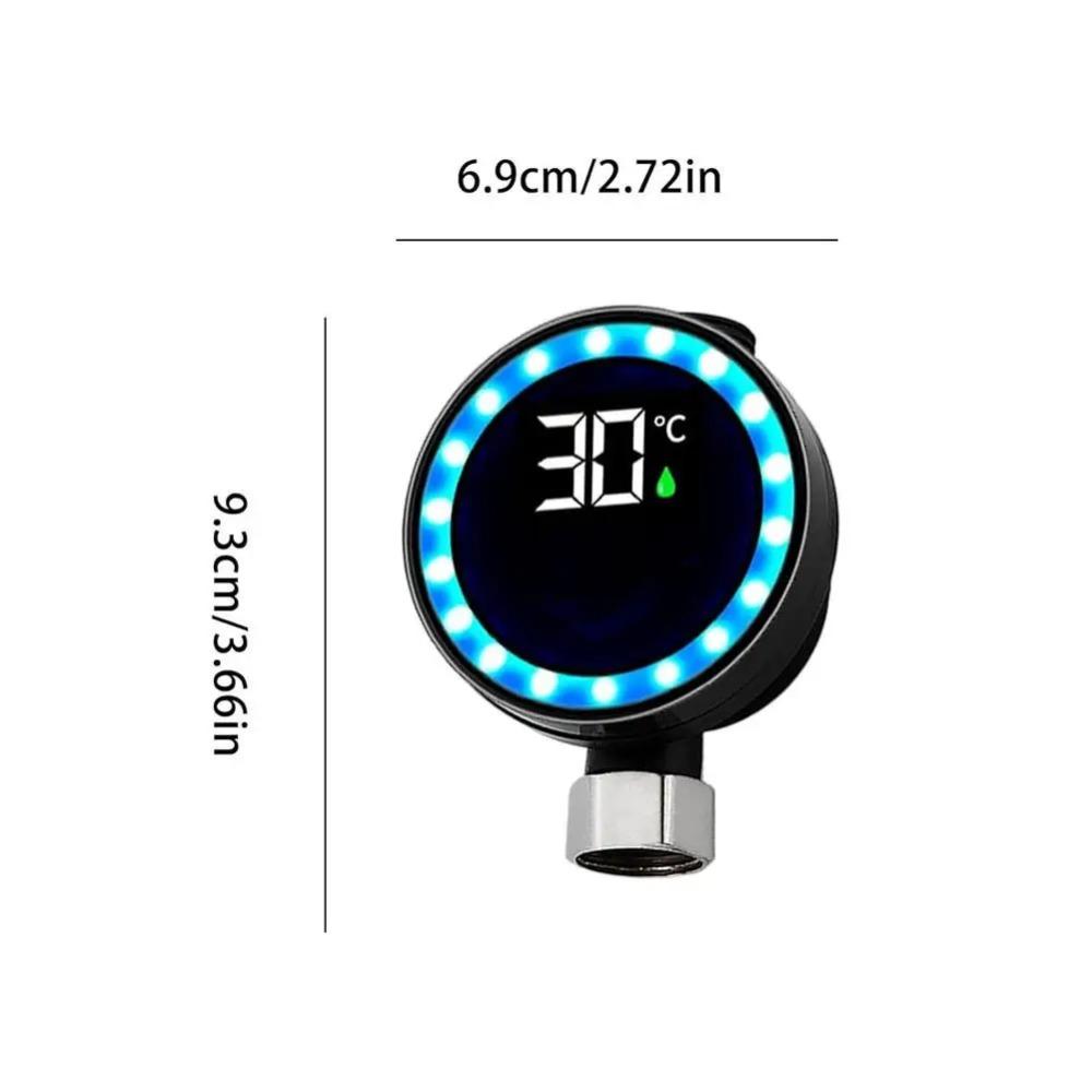 Светодиодный термометр для душа с дисплеем температуры для бытового термометра для воды, сенсорные душевые принадлежности