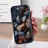 Эстетичный Чехол для Телефона со Стразами для iPhone 17 16 15 14 13 12 11 Air Pro Max Plus Утолщенный Цветной Чехол из ТПУ Роскошный Смартфон