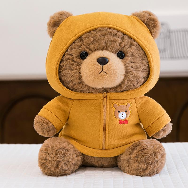 Casual Teddy Bear Plush Toy with Sweater - Children's Birthday Gift