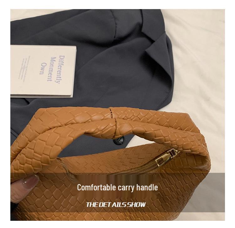 Французская роскошная женская сумка-полумесяц - 2024 Универсальная модная сумка-пельмень на плечо