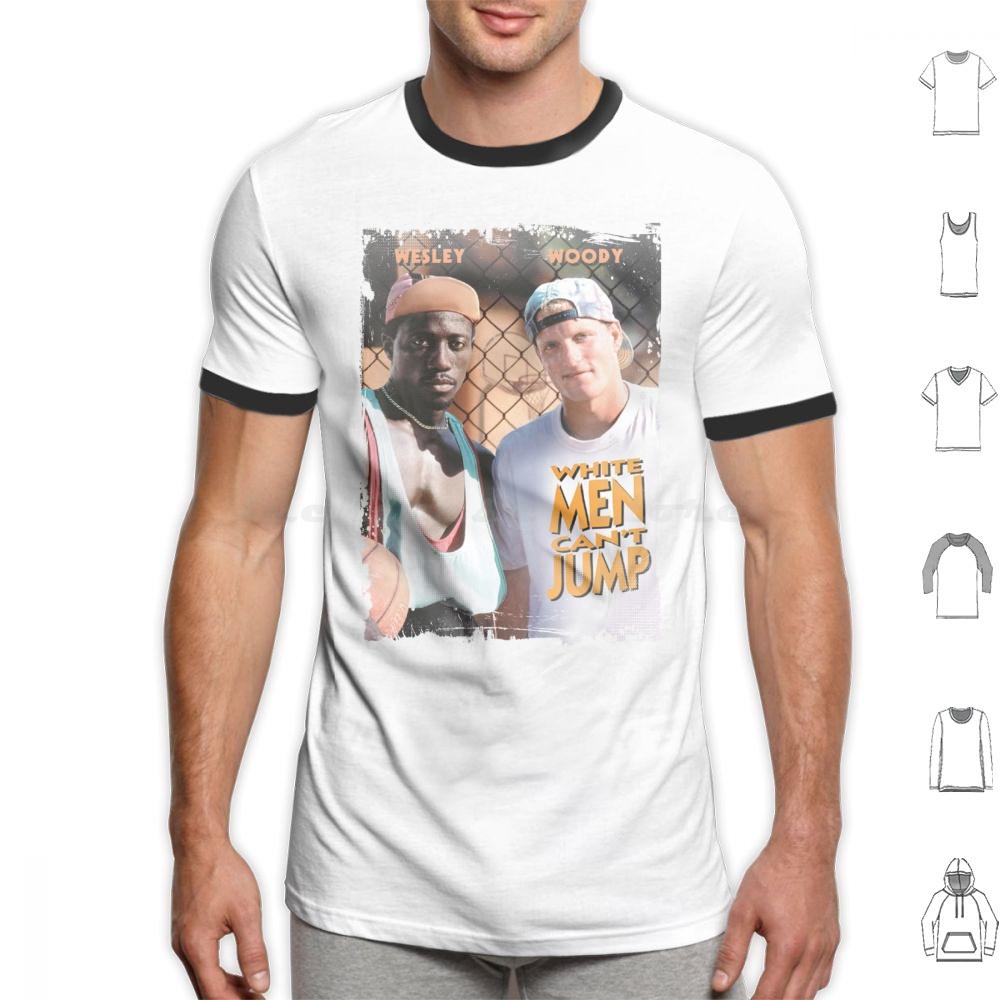 White Men Cant Jump T Shirt Cotton Men Women DIY Print White Men Cant Jump Vintage Basketball Movies 90s Movies 90s Nostalgia