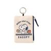 PEANUTS Snoopy Pass Pouch With Reel (enjoy Your Trip) Japan NEW