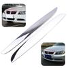 2Pcs Front Bumper Above Kidney Grille Hood Cover Trim Chrome ABS 51137117242 For BMW 3 Series E90 E91 2006-2008