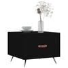  Coffee Table, Black, 50x50x40 Cm, Wood-based Material