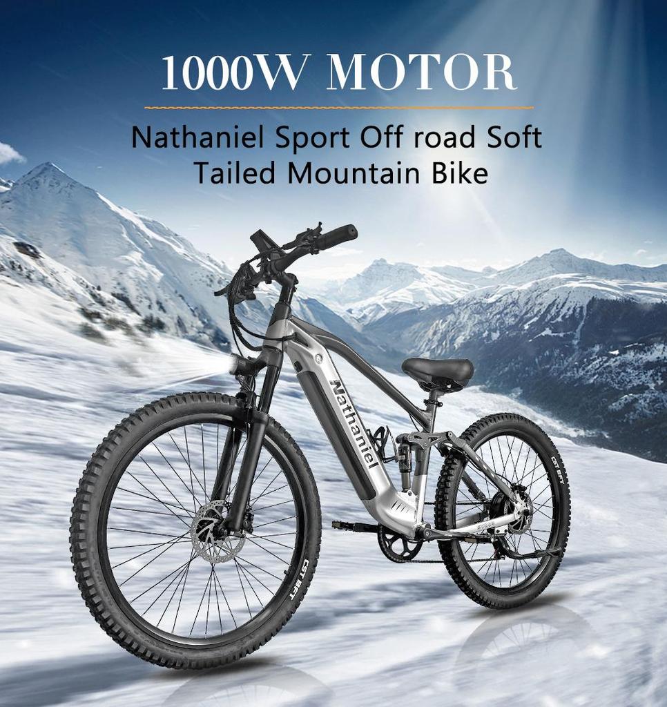 Электровелосипед Nathaniel SYR03 27,5 48V1000W электрический велосипед 45 Ач большая емкость съемный литиевый аккумулятор Ebike