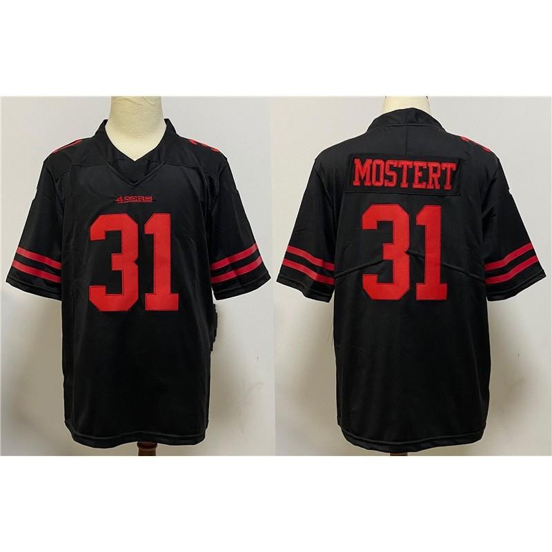 Mens San Francisco 49ers NFL Football Jersey Premium Embroidered Team Sport Shirt Fans Game Day Wear