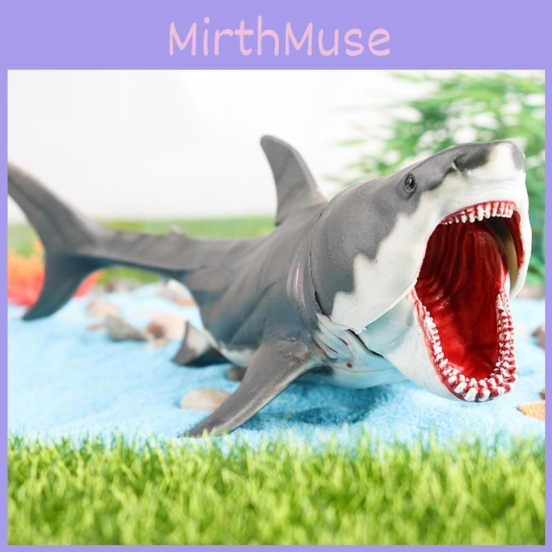 Marine Animal Replica Large Shark Model With Movable Jaws For Childrens Learning Toy