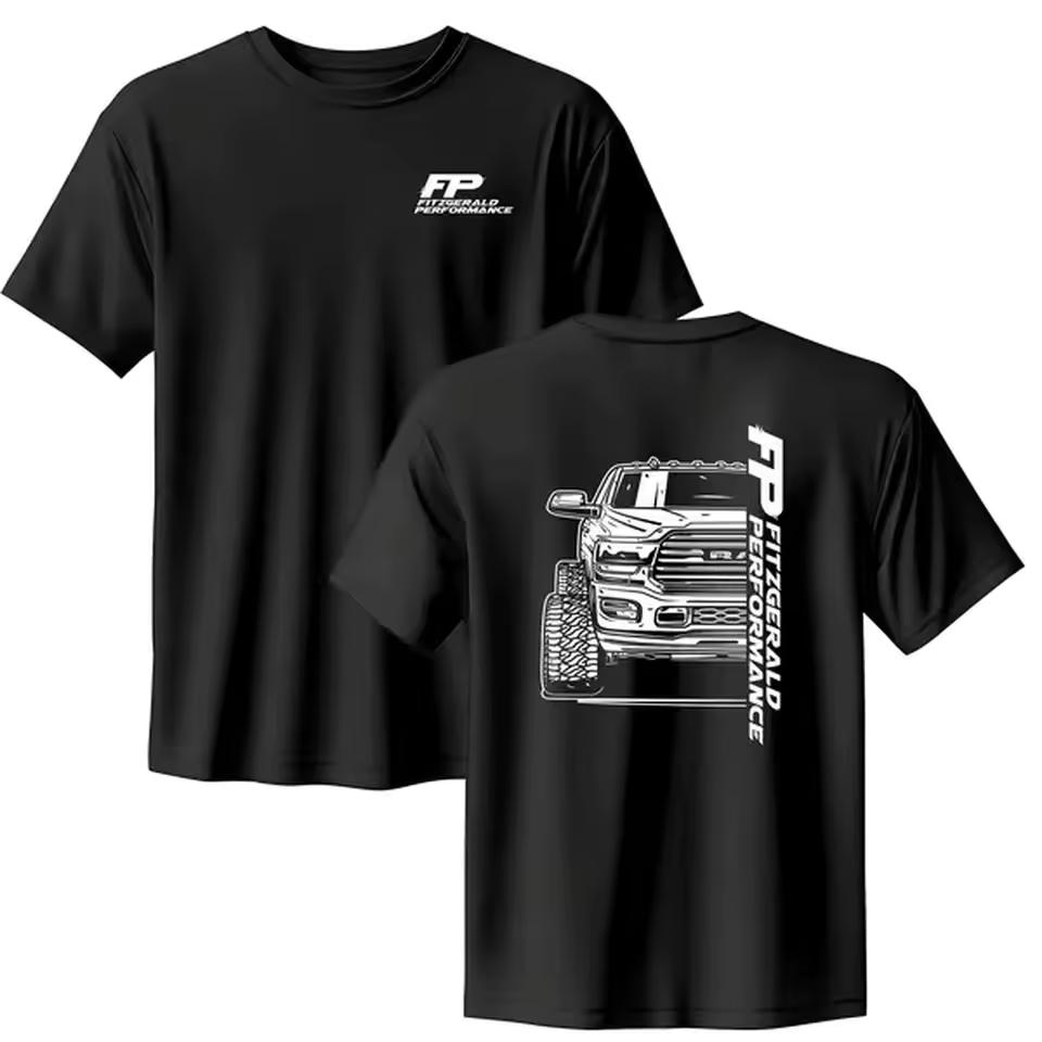 Truck Line Graphic Tee 100% cotton – Diesel Mechanic Inspired Top with Lifted Truck Design, Unisex Streetwear, Perfect Gift for Auto Enthusiasts