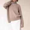 Korean Knitted Sweater Women Turtleneck Jumper Oversize Long Sleeve Loose Tops Ladies Pullover Winter Warm Female Sweaters