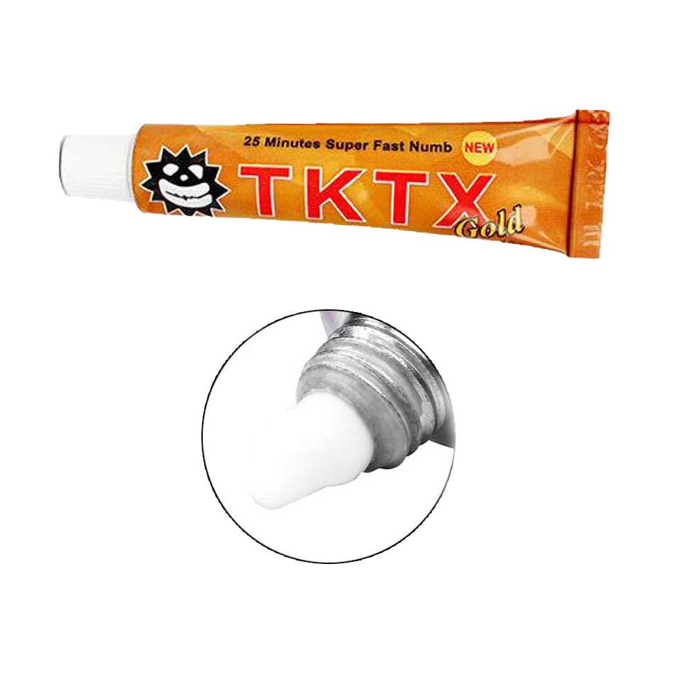 10 г обезболивающий крем для татуировки, быстрый обезболивающий крем с золотом TKTX40%, полупостоянный