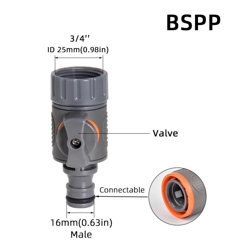 1 шт. 1/2" 3/4" 1" Садовые шланги Быстроразъемные адаптеры -EU BPS Резьбовые фитинги для кранов, распылителей и систем полива