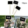 10PCS Mini Marker Greenhouse  Garden Tools Plants Tags Wooden Chalkboard Classification Marker