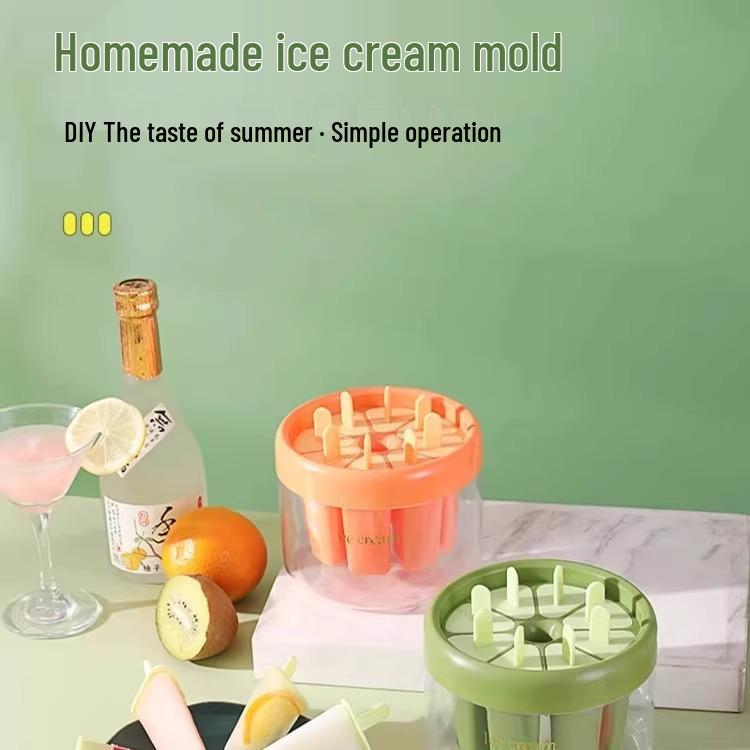 Homemade Ice Cream & Popsicle Mold for Kids - Summer Frozen Treats & Fruit Ice Cube Tray