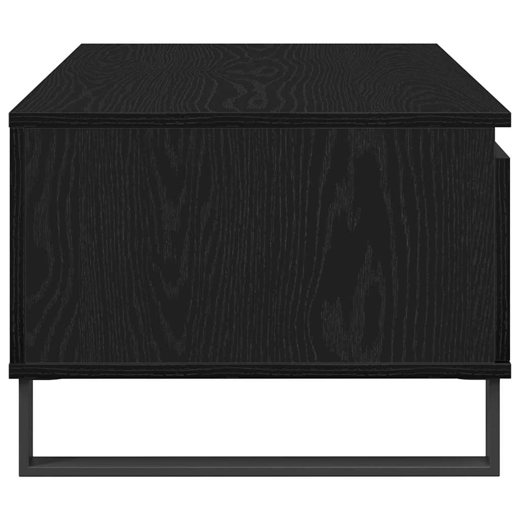 Coffee Table Black Oak Effect 90 x 50 x 36.5 cm Engineered Wood