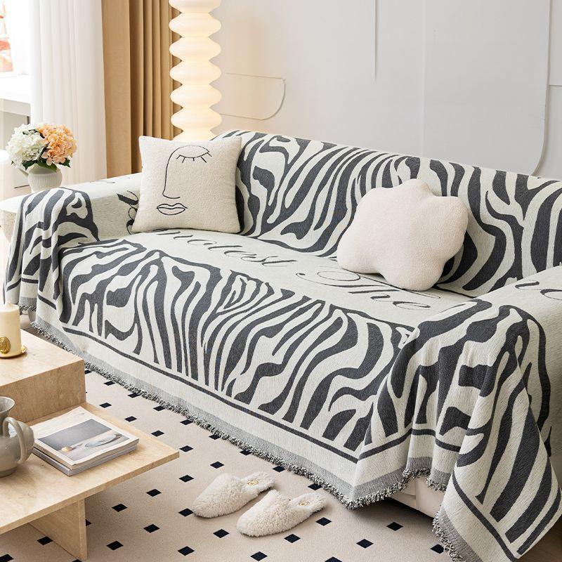 Скандинавский Instagram, шарф для волос с песчаной бурей, современный минималистичный синель, полное покрытие, чехол для дивана, одеяло для дивана, ткань с защитой от кошачьих царапин