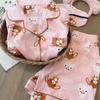 Japanese sweet dessert rabbit pajamas women can wear short-sleeved shorts in summer two-piece set student dormitory loungewear