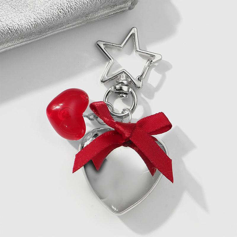 Сладкий брелок с красной вишней и жемчугом, ленточный бантик, подвеска для сумки, украшение для ключей, подарок для лучшего друга