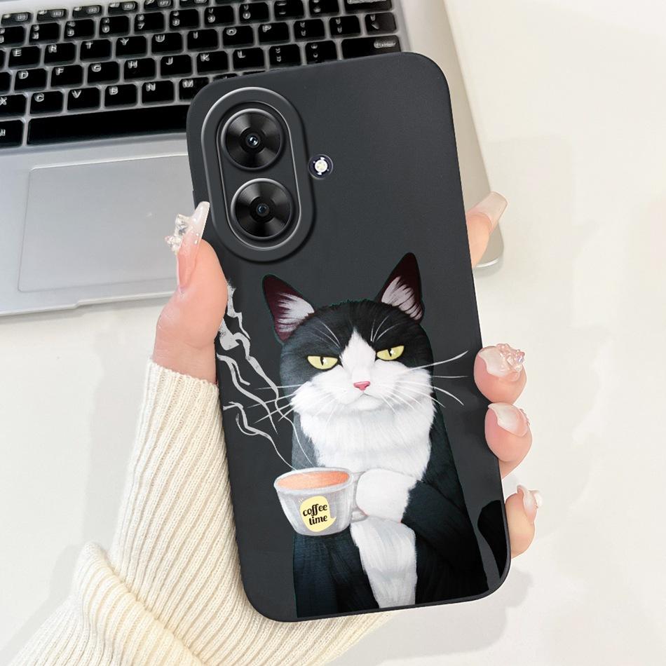 Для Realme Note 60 2024 Милый Мультяшный Чехол-Кролик Панда Для Realme Note60 4G Мягкий Силиконовый Ударопрочный Чехол