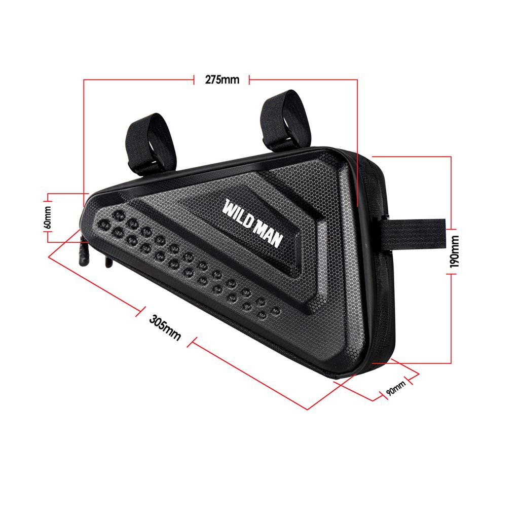 Велосипедная сумка WILD MAN для путешествий и езды, быстрая простота установки, быстросъемная упаковка, твердый переплет