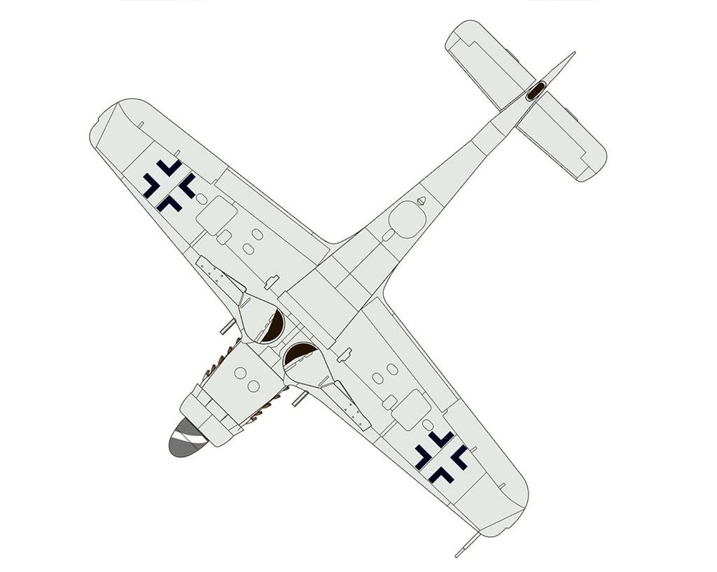 PLATZ Немецкий Fw190 Немецкая ПВО 1945 Набор из 2 пластиковых моделей 1/144 Focke-Wulf D-9 PDR-18