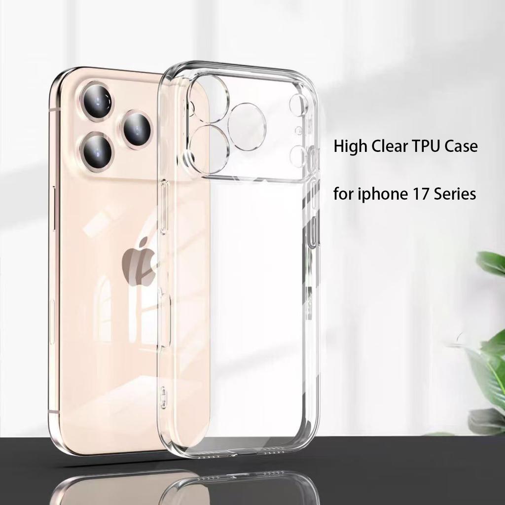 Прозрачный чехол для телефона толщиной 1,5 мм для iPhone 17 Pro Max Чехол для Apple iphone 17 Air Ударопрочный силиконовый чехол