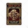 Beer Vintage Beauty Metal Bar Pub Cafe Shop Wall Decoration Men  Tin Sign Art Poster Home Decor Iron Plate 20x30 Cm