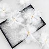 Fairy White Tulle Feather Beads Flower Clothing Hair Accessories Headgear Bag Decoration Flower Accessories Cloth Stickers Accessories