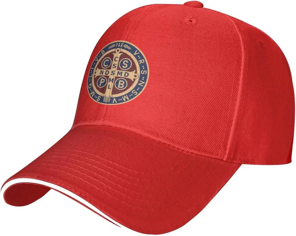 St Benedict Medal Holy Cross Baseball Cap Adult Unisex Adjustable Hat for Unisex Women