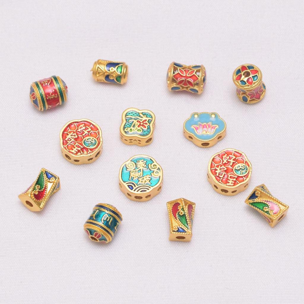 10 шт. Бусины цвета стойкого античного золота, бусины с мантрой из шести слогов, россыпные бусины, бусины в форме песочных часов, бусины для бисероплетения, бусины для изготовления браслетов своими руками, ювелирные бусины