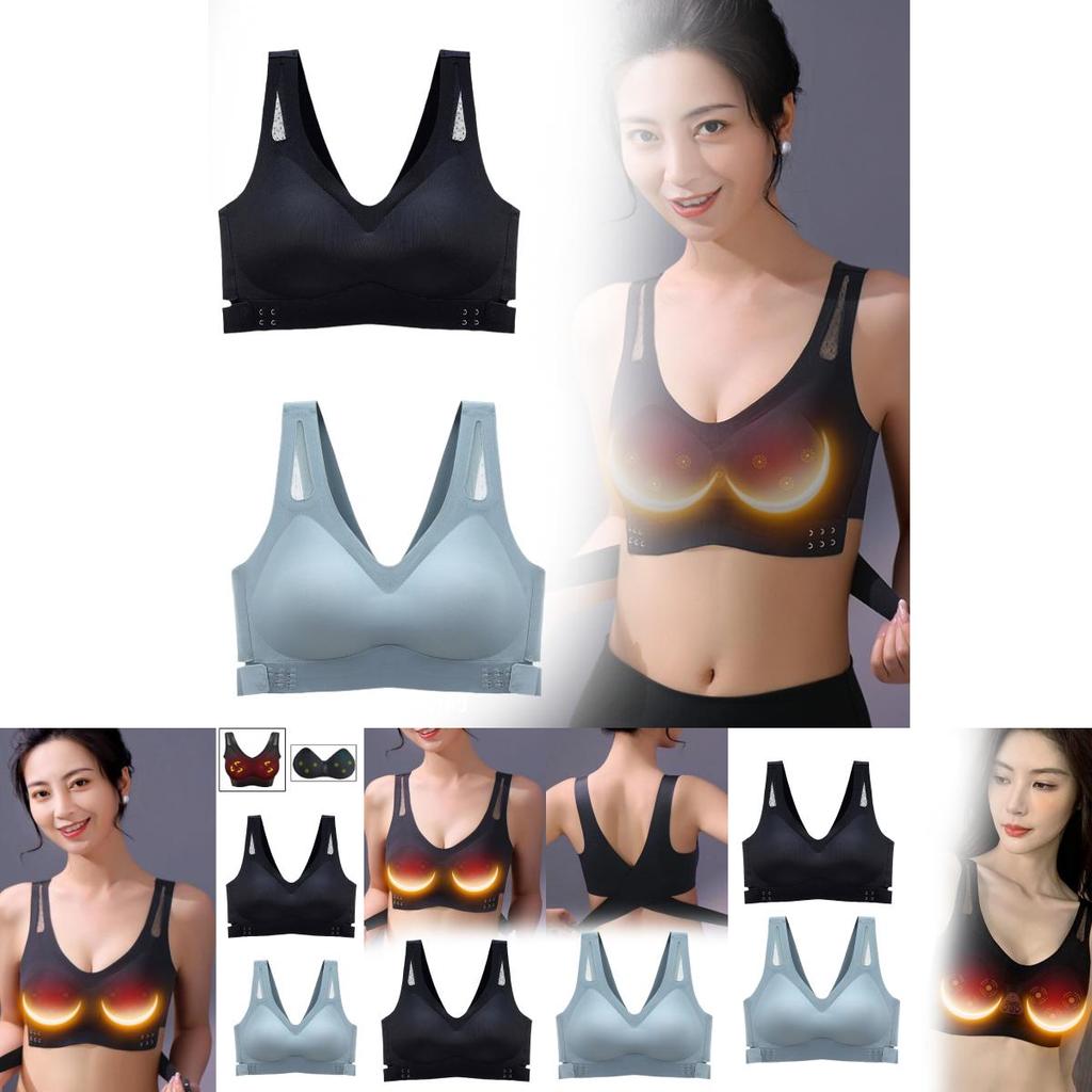 Электрический массажер для груди для женщин, удобный съемный дизайн с вибрацией для увеличения бюста