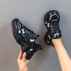 Four Seasons New Round Head Mesh Sports Fashion Trend Dad Shoes Korean Edition Platform Casual Women Shoes