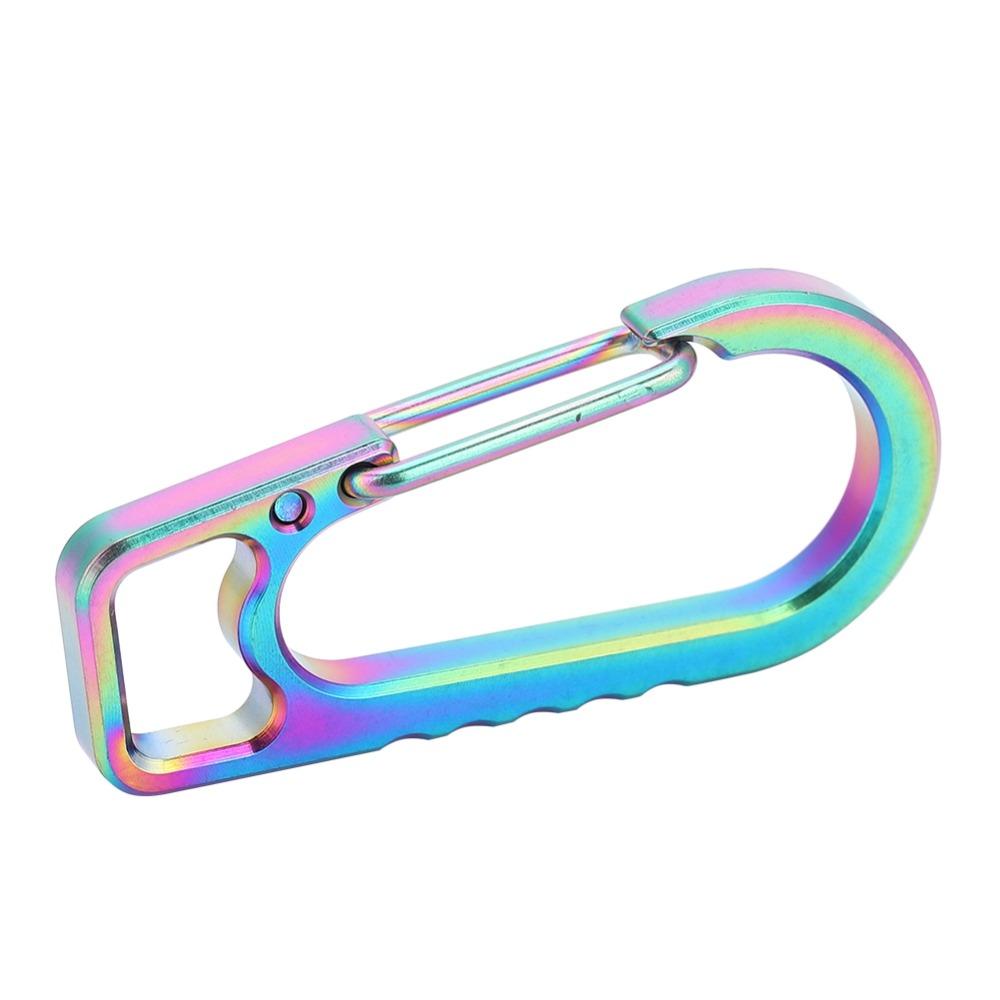 Multicolor Keychain Carabiner Titanium Alloy Key Holder New Key Clip for Car Keys