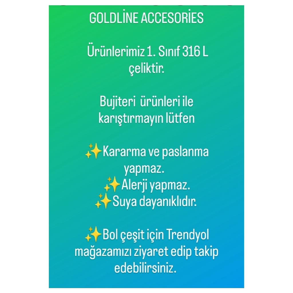 Стальное ожерелье с клевером, длинное 65 см, золотое