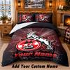 FC Köln Pattern Bedding 3Pcs Set Custom Name, Bed Sheet And Pillowcases For Home Bedroom