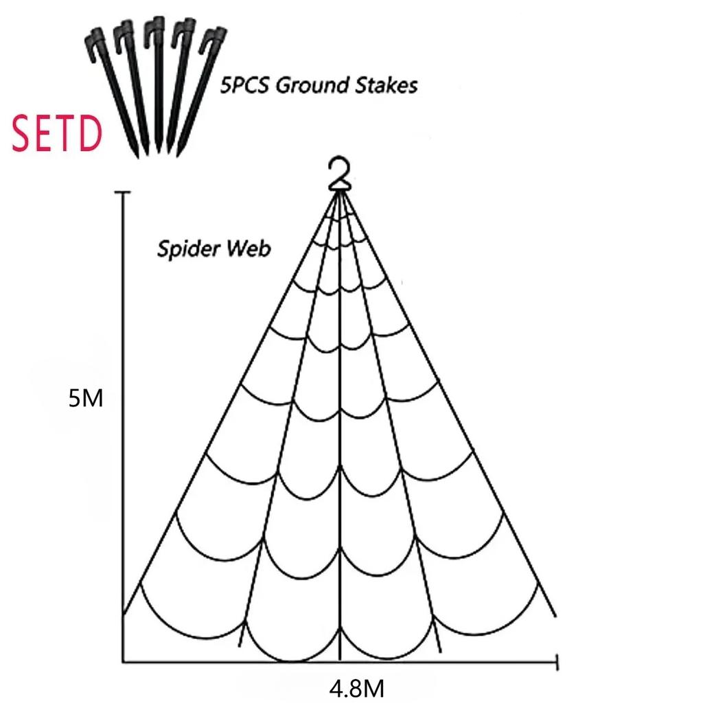 1 комплект Хэллоуин Паук Триангуляция Симуляция Очень большой Плюшевая Паутина Хэллоуин Внутреннее и Наружное Украшение Реквизит