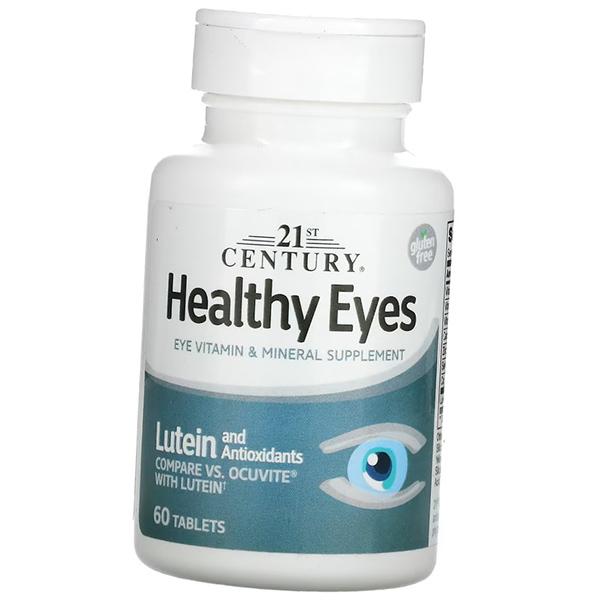 Комплекс для здоровья глаз с лютеином, Healthy Eyes Lutein and Antioxidants, 21st Century 60таб (72440009)