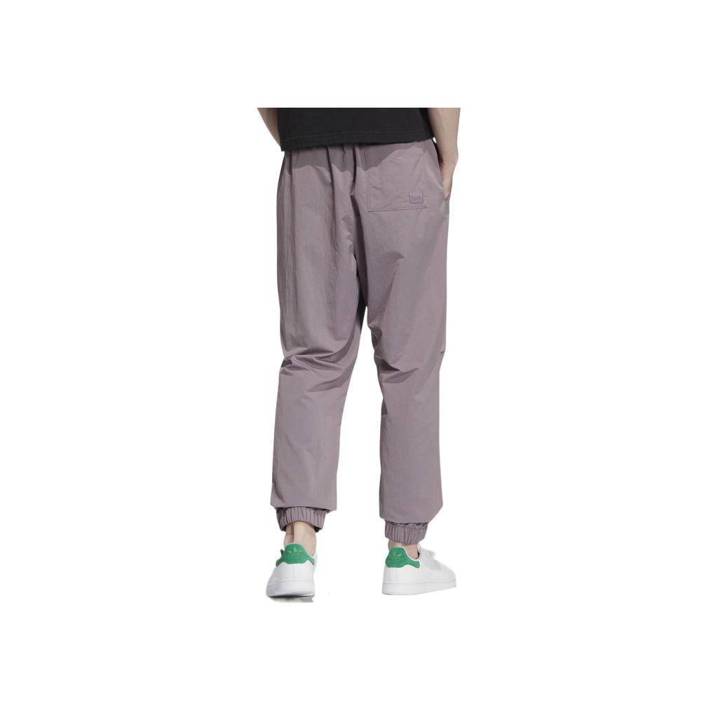 adidas Оригинальные спортивные штаны Adicolor с вышитым логотипом, однотонные, с эластичной талией, мужские брюки, фиолетовые, HS2003