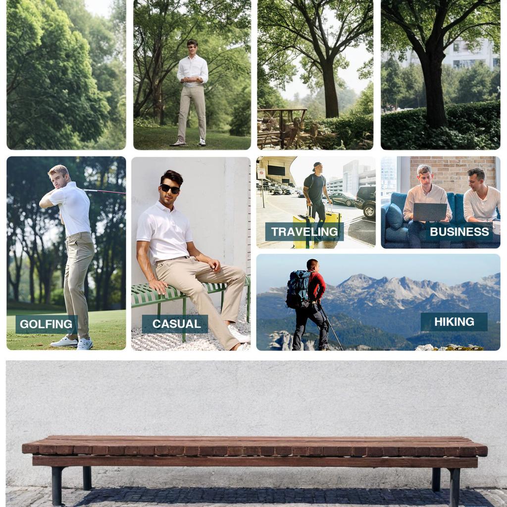 Мужские повседневные эластичные облегающие брюки для хайкинга, легкие брюки для гольфа