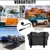 Car Tensioning Belts Black Tie Down Strap Strong Ratchet Belt Luggage Bag Cargo Lashing With Metal Buckle for Car RV 300cm*2.5cm