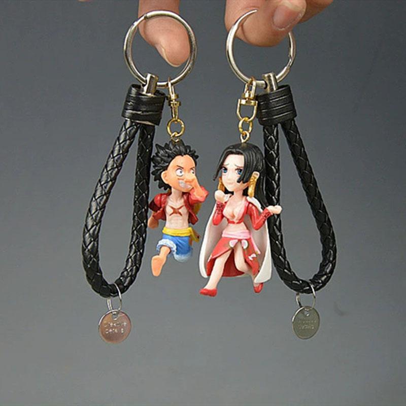 Модель One Piece Мультяшный Брелок Ророноа Зоро Обезьяна Д. Луффи Мультяшные Игрушки Украшение Брелок для Сумки Брелок для Ключей Автомобиля Подарки на День Рождения