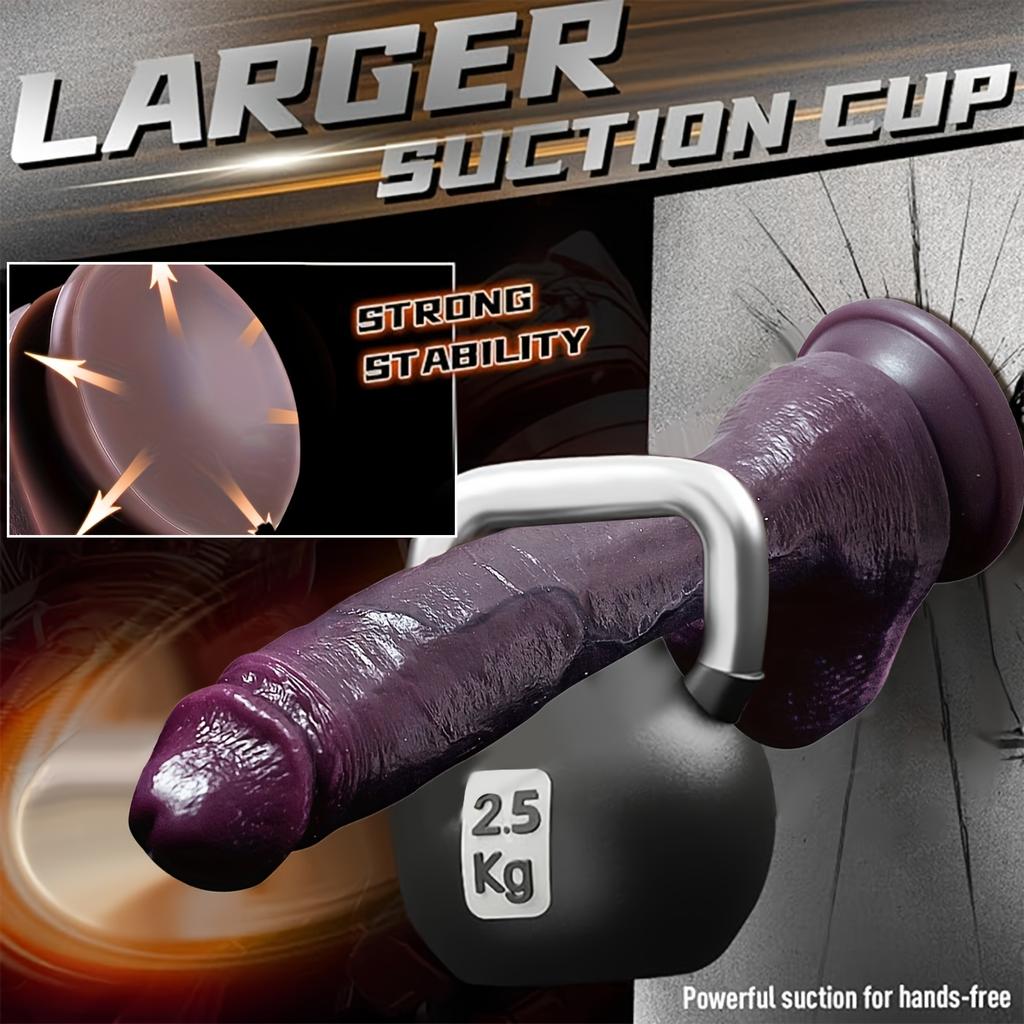 Ультрареалистичный мягкий силиконовый дилдо, 10,6 дюймов, реалистичный, с сильной присоской, большими яйцами и венами для реалистичной анальной игры, идеальный взрослый для женщин