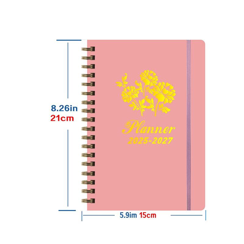 2025-2027 Ежемесячный планер-блокнот Канцелярские товары Кампус Подарки Ежедневник Журнал Снова в школу Офисные принадлежности Блок для заметок Аксессуары