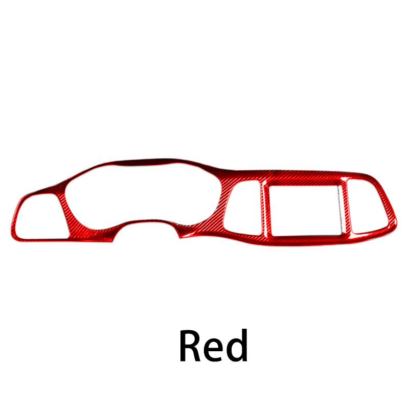 Car Centre Panel Modified Stickers For Dodge Challenger SRT Carbon Fibre Centre Panel Cover Interior Trim Decoration ACCESSORIES KK1
