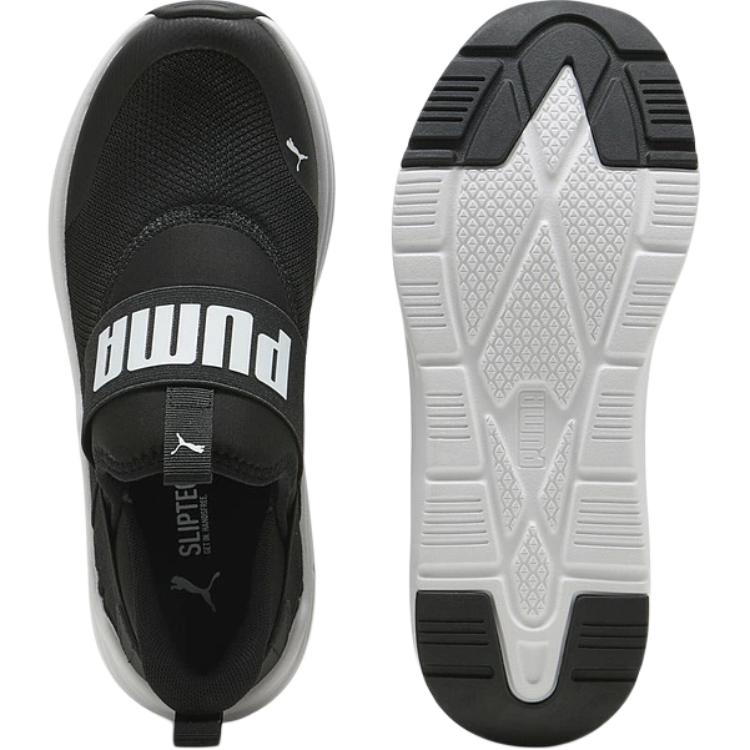 Puma Softride Wired 2 Ease In Jr Удобные Универсальные Прочные Низкие Детские Кроссовки Детские кроссовки Черный 402831-01