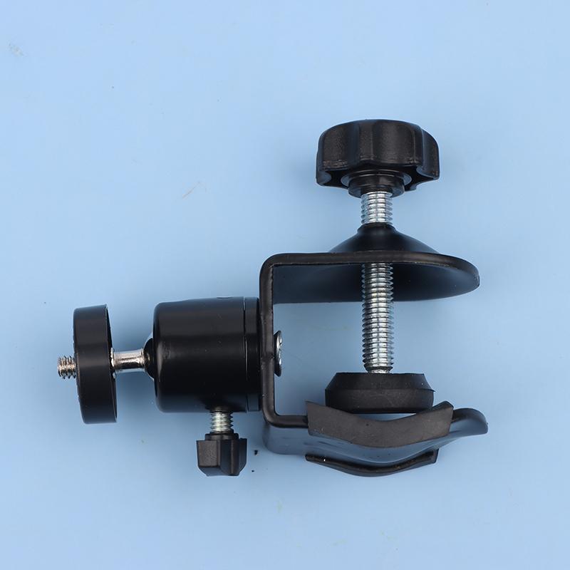 Металлический зажим с мини-шаровой головкой 360°, быстросъемный зажим, кронштейн для штатива, винтовой зажим 1/4 для вспышки, микрофона, монитора, камеры