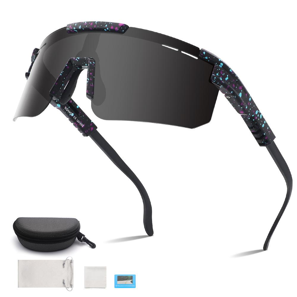 Очки для езды на велосипеде, ветрозащитные очки для горного велосипеда, поляризационные солнцезащитные очки для занятий спортом на открытом воздухе и бега.