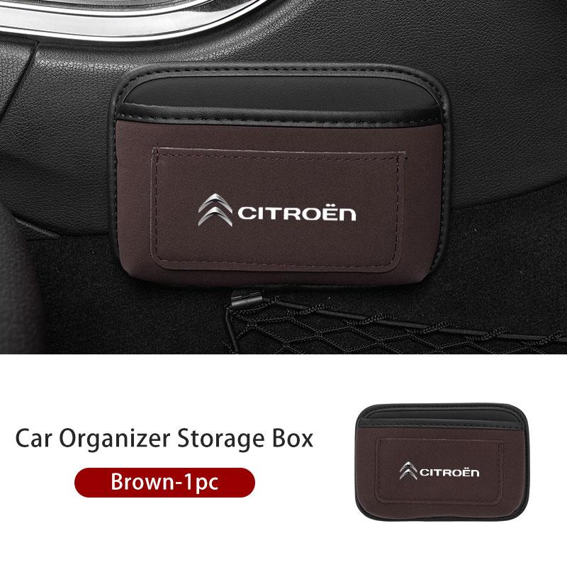 Paste Car Cards Phone Key Paste Box Self Adhesive Storage Pocket For Citroen C4 C3 C5 C1 C2 C6 VTS C4L DS3 DS4 DS5 Grand