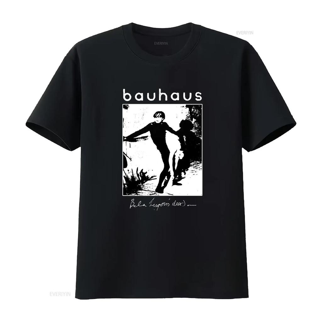 Bauhaus 1989 Bela Lugosis Dead Vintage Style Cotton Black T Shirt Retro Design Comfortable Fabric vintage Washed Casual Soft