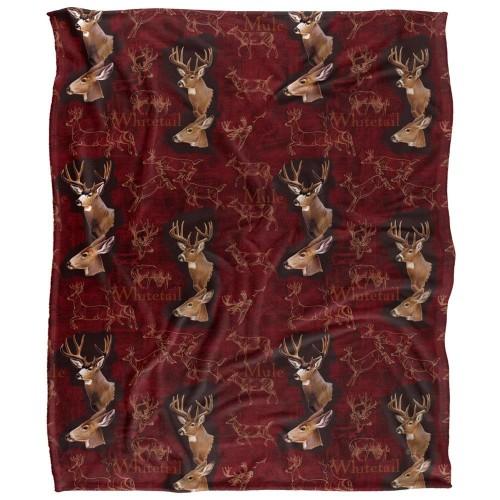 JQ Licensing Silky Deer Supersoft Blanket